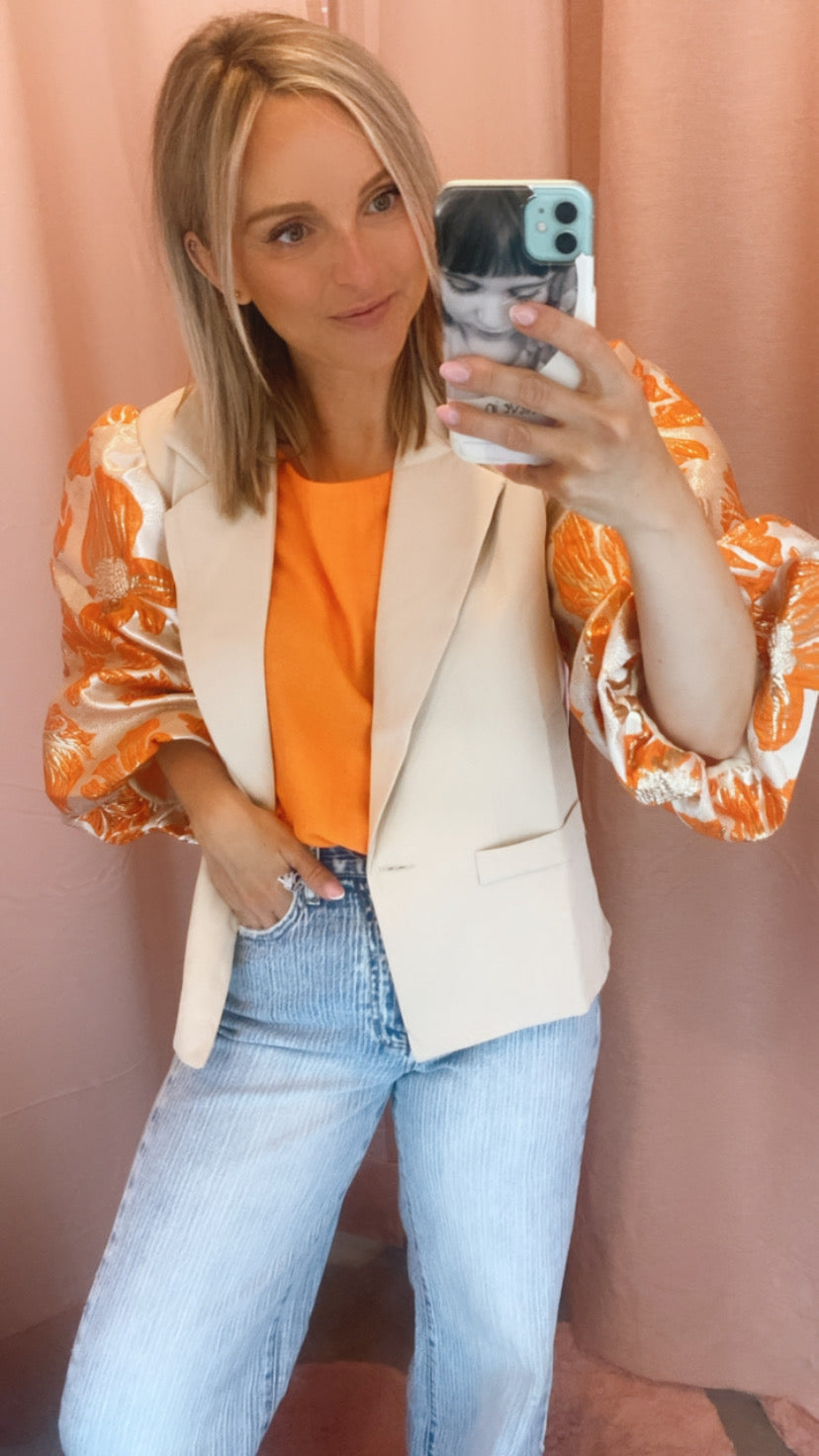 Preorder flower blazer