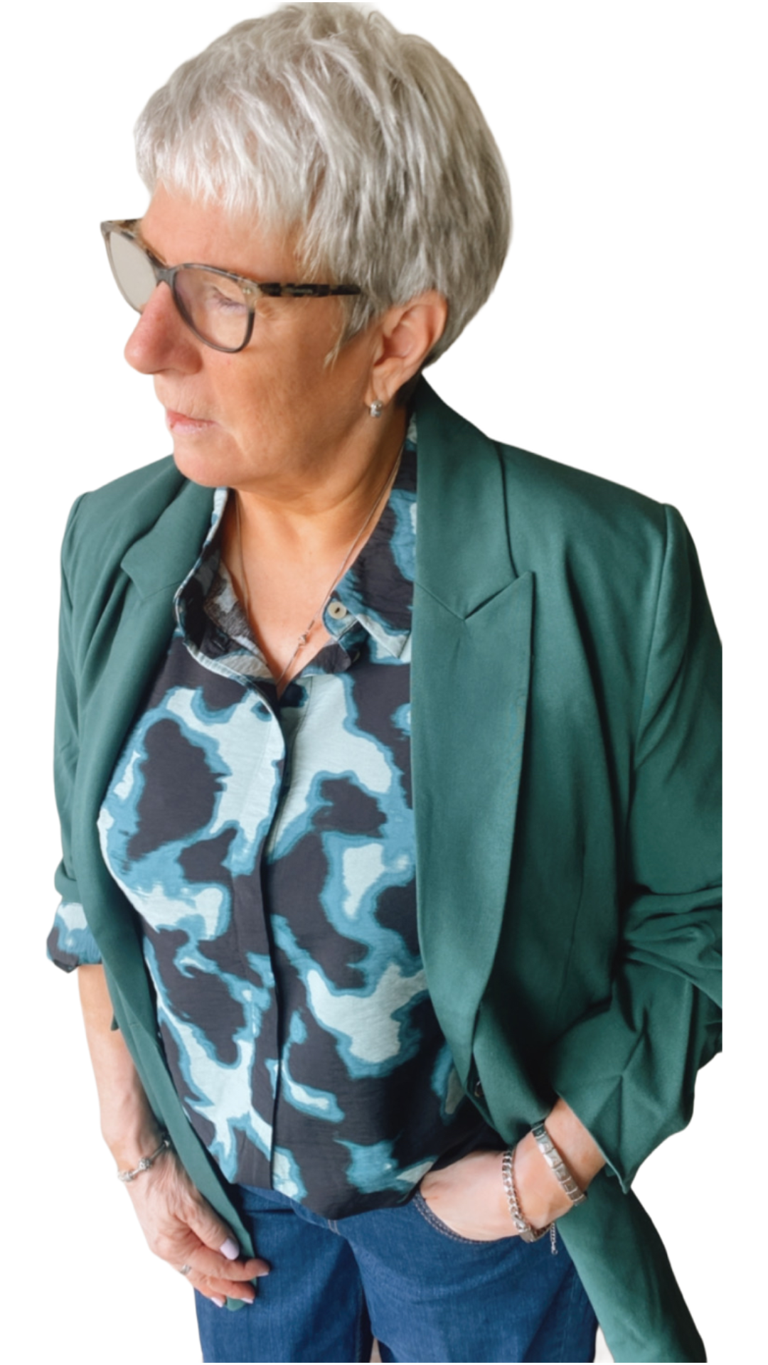 Green blazer