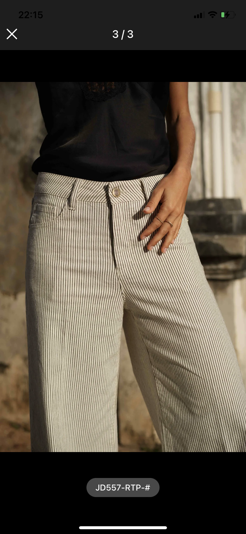 Lange gestreepte Brown stripe broek