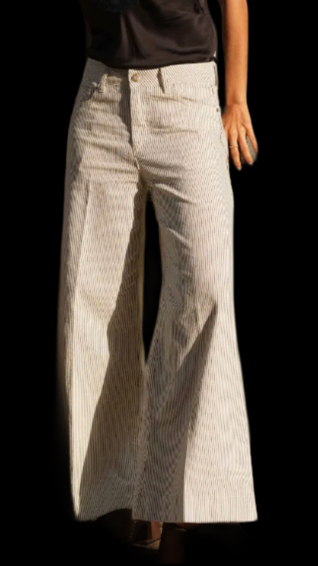 Lange gestreepte Brown stripe broek