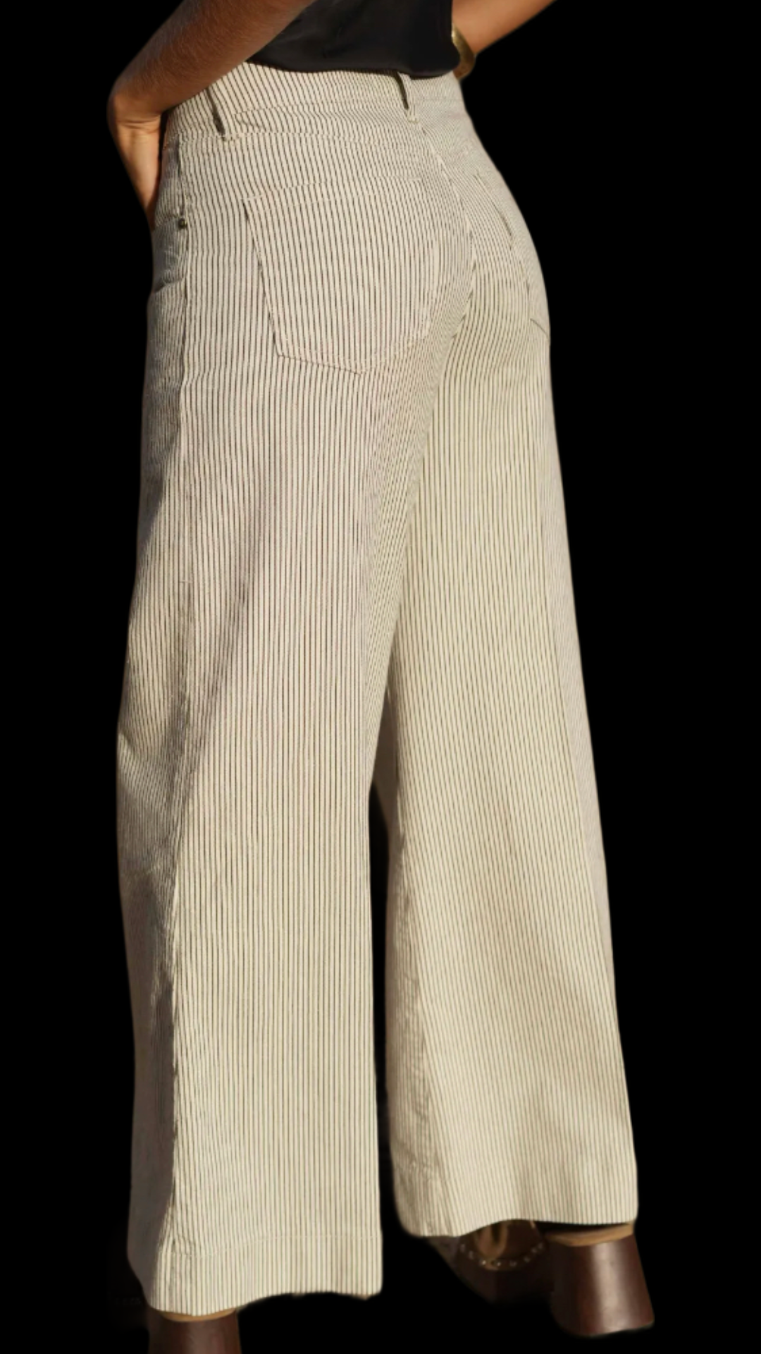 Lange gestreepte Brown stripe broek
